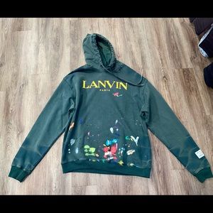 Lanvin paint hoodie